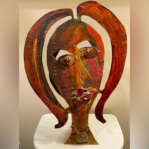 Abstract Multicolor Metal Art